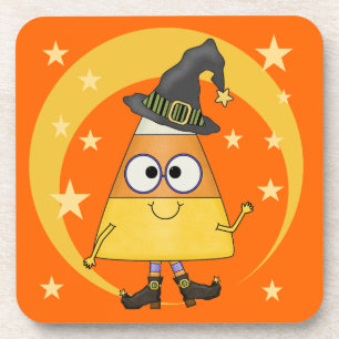 Candy Corn Hexe Halloween Untersetzer