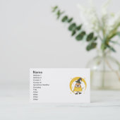 Candy Corn Hexe Halloween Visitenkarte (Stehend Vorderseite)