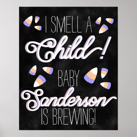 Candy Corn "I Riech a Child" Personalisiert Poster (Vorne)