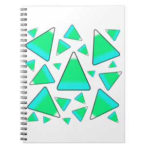 Candy Corn in Grüntönen Notizblock
