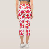 Candy Corn in Reds Capri Leggings (Rückseite)