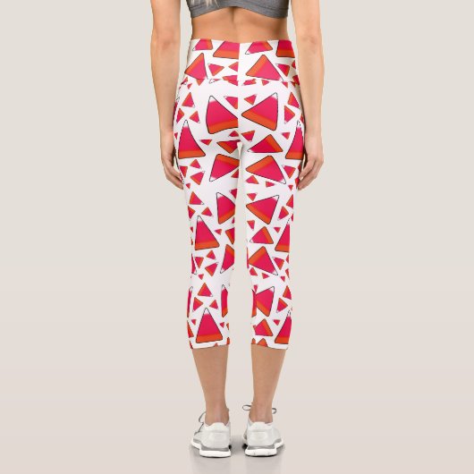 Candy Corn in Reds Capri Leggings (Rückseite)