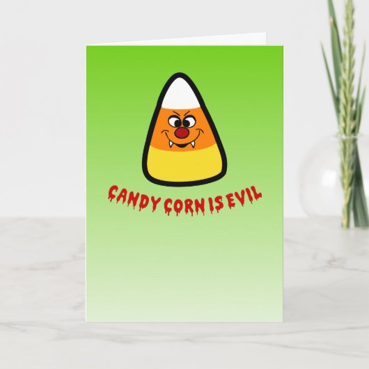 Candy Corn ist das Böse Karte (Vorderseite)