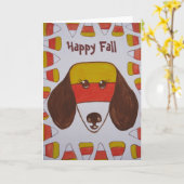 Candy Corn Karte (Gelbe Blume)