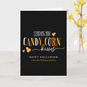 Candy Corn Kisses Halloween Holiday Card Karte (Gelbe Blume)