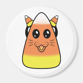 Candy Corn Kitty Magnet