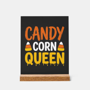 Candy Corn Königin Halloween Grafik_1 Acrylschild