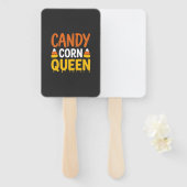 Candy Corn Königin Halloween Grafik_1 Fächer (Vorne und Hinten)