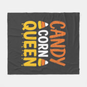 Candy Corn Königin Halloween Grafik_1 Fleecedecke (Vorderseite (Horizontal))