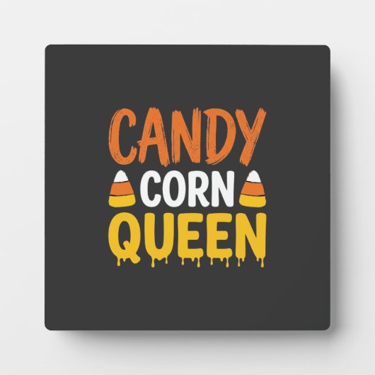 Candy Corn Königin Halloween Grafik_1 Fotoplatte (Vorderseite)