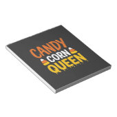 Candy Corn Königin Halloween Grafik_1 Notizblock (angewinkelt)
