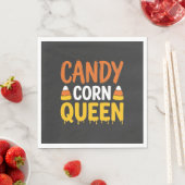 Candy Corn Königin Halloween Grafik_1 Serviette (Beispiel)