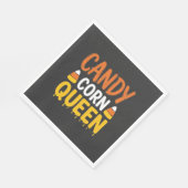 Candy Corn Königin Halloween Grafik_1 Serviette (Ecke)
