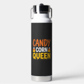 Candy Corn Königin Halloween Grafik_1 Trinkflasche (Vorderseite)