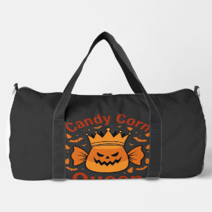 Candy Corn Königin Halloween-Krone Fledermäuse_1 Duffle Bag