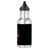 Candy Corn Königin Halloween-Krone Fledermäuse_1 Edelstahlflasche (Rechts)