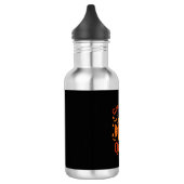 Candy Corn Königin Halloween-Krone Fledermäuse_1 Edelstahlflasche (Links)