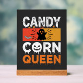 Candy Corn Königin Halloween SVG Design Acrylschild (Neutral)