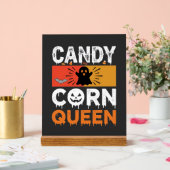 Candy Corn Königin Halloween SVG Design Acrylschild (Hochzeit)