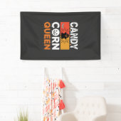Candy Corn Königin Halloween SVG Design Banner (Insitu)