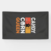 Candy Corn Königin Halloween SVG Design Banner (Horizontal)
