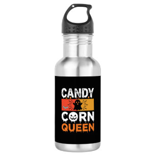 Candy Corn Königin Halloween SVG Design Edelstahlflasche