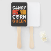 Candy Corn Königin Halloween SVG Design Fächer (Vorne und Hinten)