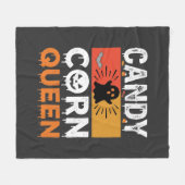Candy Corn Königin Halloween SVG Design Fleecedecke (Vorderseite (Horizontal))