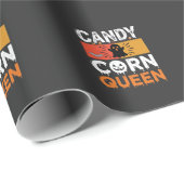 Candy Corn Königin Halloween SVG Design Geschenkpapier (Rolleneckpunkt)
