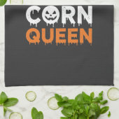 Candy Corn Königin Halloween SVG Design Geschirrtuch (Gefaltet)