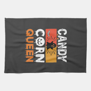 Candy Corn Königin Halloween SVG Design Geschirrtuch