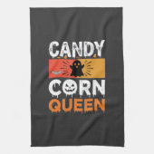 Candy Corn Königin Halloween SVG Design Geschirrtuch (Vertikal)