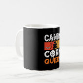 Candy Corn Königin Halloween SVG Design Kaffeetasse (Vorderseite Links)