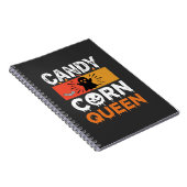 Candy Corn Königin Halloween SVG Design Notizblock (Rechte Seite)
