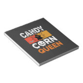 Candy Corn Königin Halloween SVG Design Notizblock (angewinkelt)