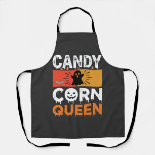 Candy Corn Königin Halloween SVG Design Schürze
