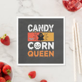 Candy Corn Königin Halloween SVG Design Serviette (Beispiel)
