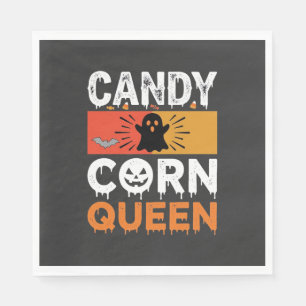 Candy Corn Königin Halloween SVG Design Serviette