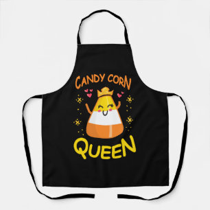 Candy Corn Königin Süß Halloween Kawaii Krone Schürze
