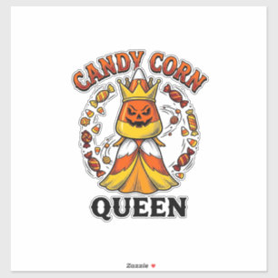 Candy Corn Königin Vintage Halloween Süßigkeiten S Aufkleber