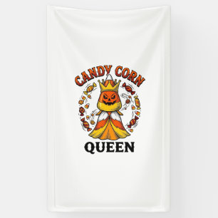 Candy Corn Königin Vintage Halloween Süßigkeiten S Banner