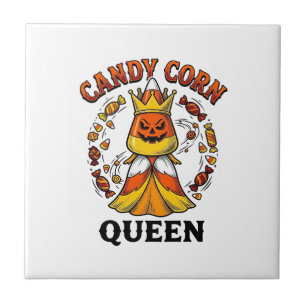 Candy Corn Königin Vintage Halloween Süßigkeiten S Fliese
