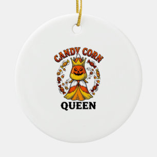 Candy Corn Königin Vintage Halloween Süßigkeiten S Keramik Ornament