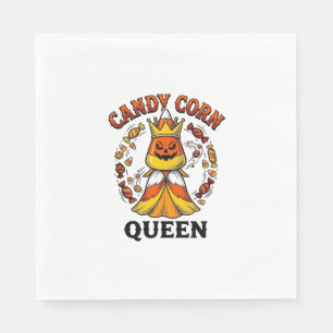 Candy Corn Königin Vintage Halloween Süßigkeiten S Serviette