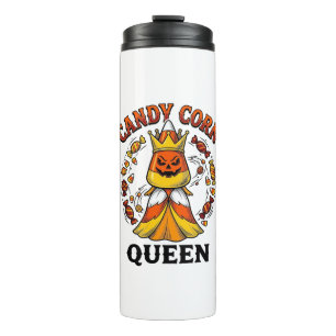 Candy Corn Königin Vintage Halloween Süßigkeiten S Thermosbecher