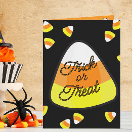 Candy Corn Leckereien Halloween Karte