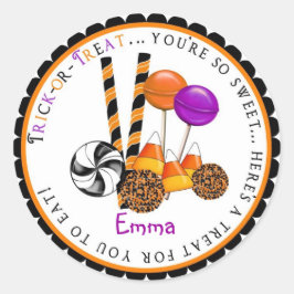 Candy Corn Lollipop Halloween Leckerei Stickers