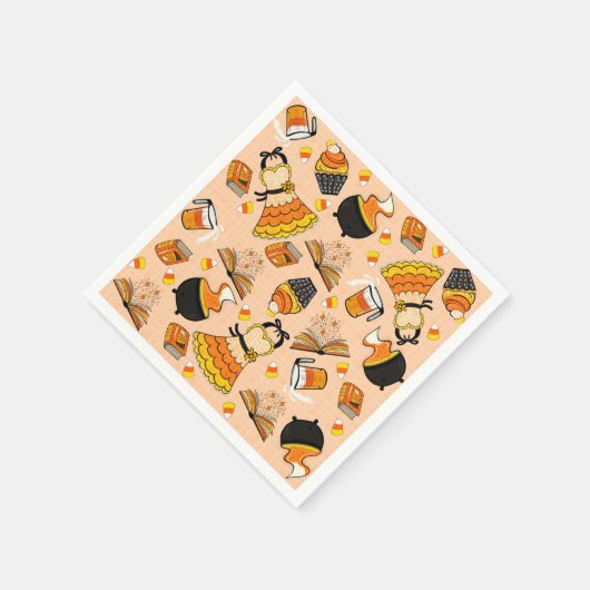 Candy Corn Magic Cocktail Servietten (Ecke)