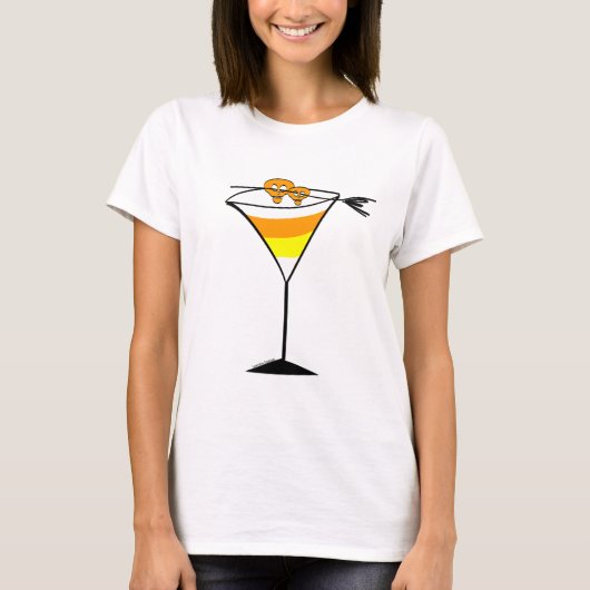 Candy Corn Martini Tee Shirt (Vorderseite)