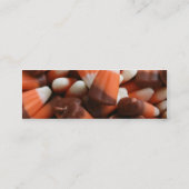 Candy Corn Mini Lesezeichen Business Card Visitenkarte (Rückseite)